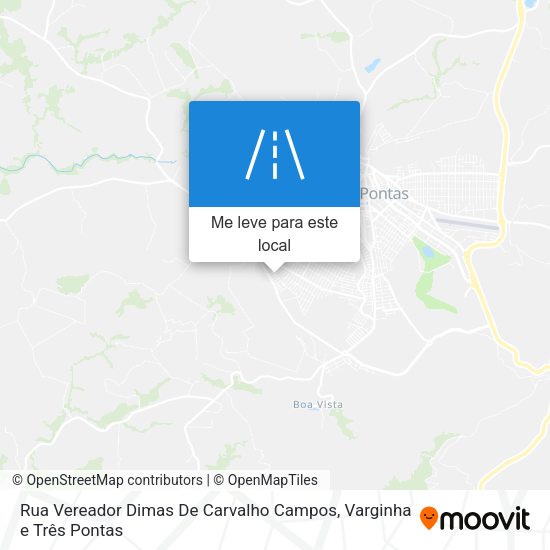 Rua Vereador Dimas De Carvalho Campos mapa
