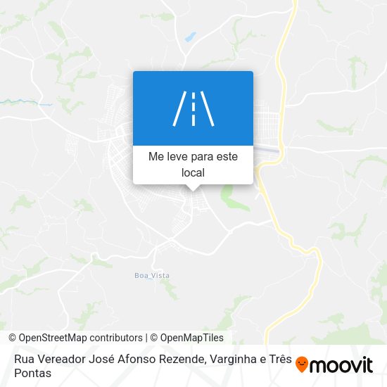 Rua Vereador José Afonso Rezende mapa