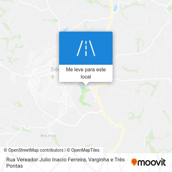 Rua Vereador Julio Inacio Ferreira mapa
