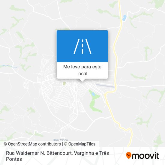 Rua Waldemar N. Bittencourt mapa