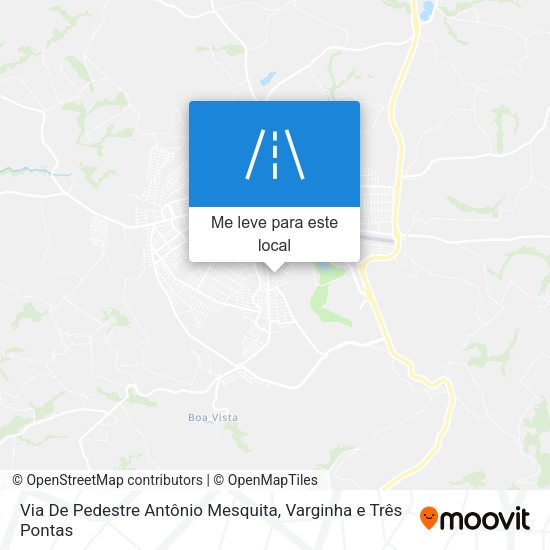 Via De Pedestre Antônio Mesquita mapa