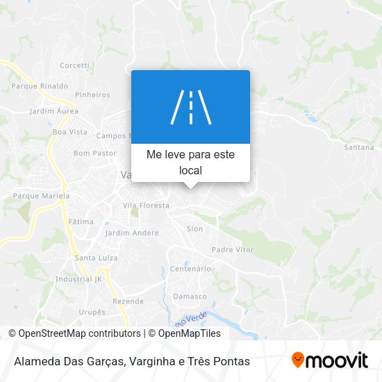 Alameda Das Garças mapa