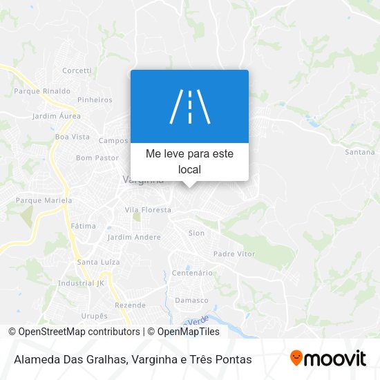 Alameda Das Gralhas mapa