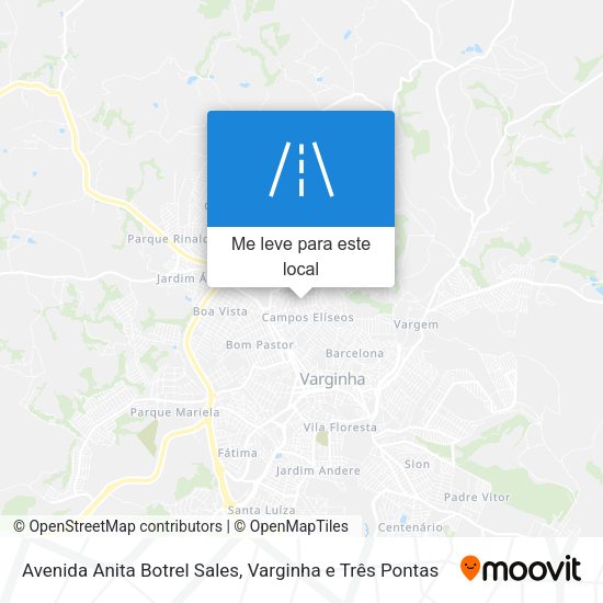 Avenida Anita Botrel Sales mapa