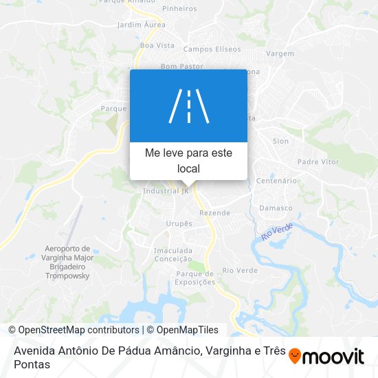 Avenida Antônio De Pádua Amâncio mapa