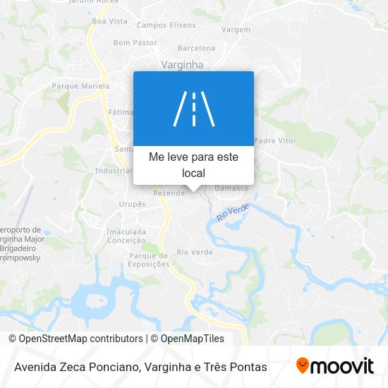 Avenida Zeca Ponciano mapa