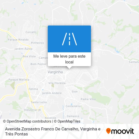 Avenida Zoroastro Franco De Carvalho mapa