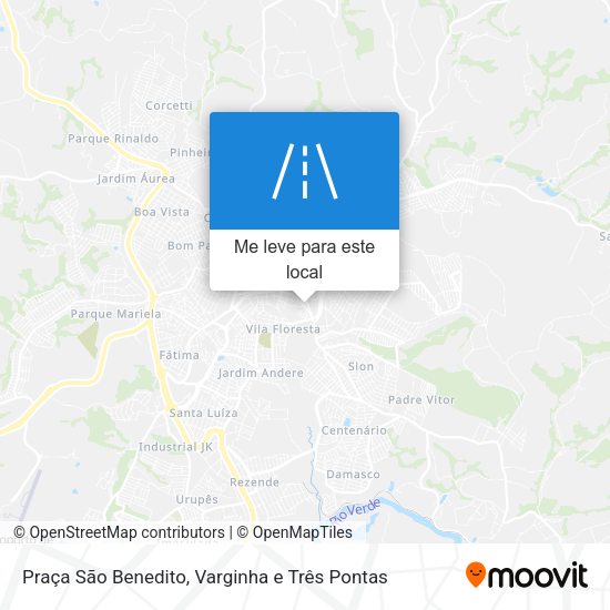 Praça São Benedito mapa