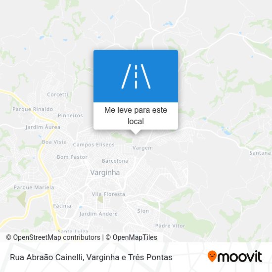Rua Abraão Cainelli mapa
