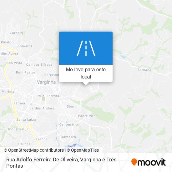 Rua Adolfo Ferreira De Oliveira mapa