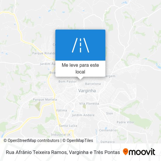 Rua Afrânio Teixeira Ramos mapa