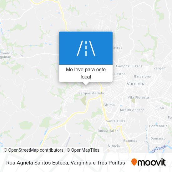 Rua Agnela Santos Esteca mapa