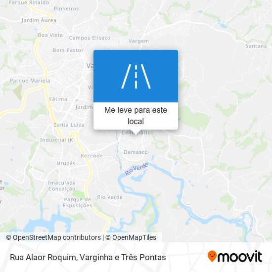 Rua Alaor Roquim mapa