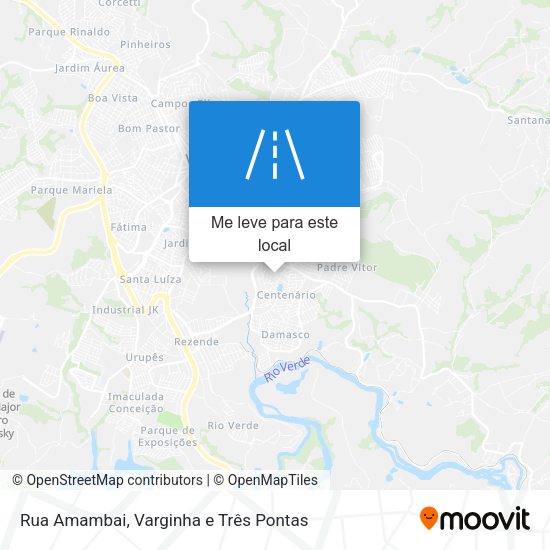 Rua Amambai mapa