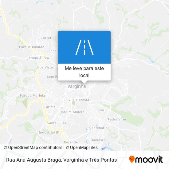 Rua Ana Augusta Braga mapa