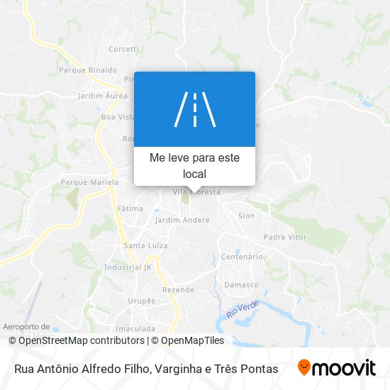 Rua Antônio Alfredo Filho mapa