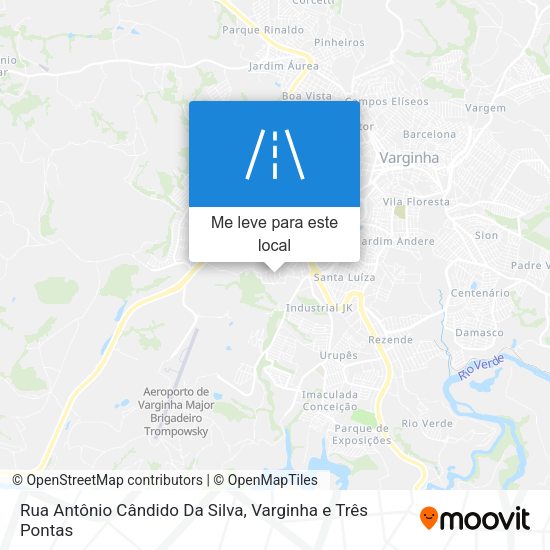 Rua Antônio Cândido Da Silva mapa