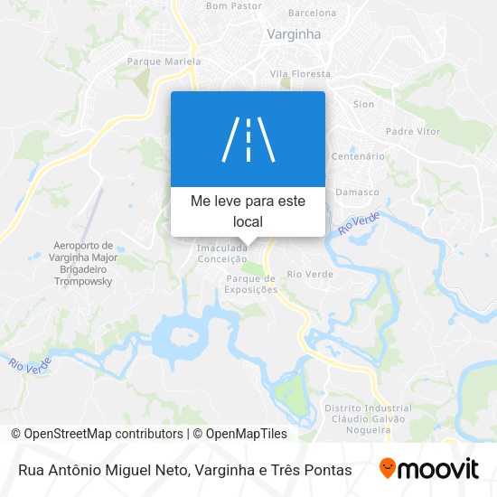 Rua Antônio Miguel Neto mapa