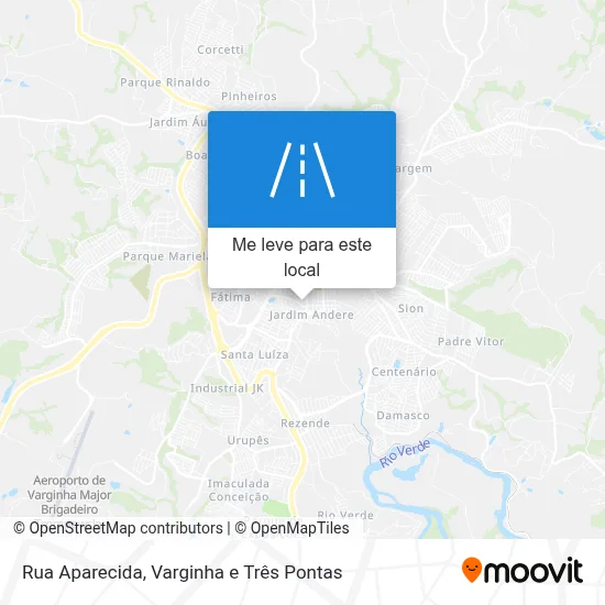 Rua Aparecida mapa