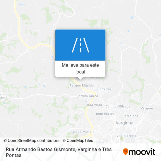 Rua Armando Bastos Gismonte mapa