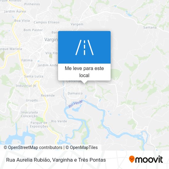 Rua Aurelia Rubião mapa