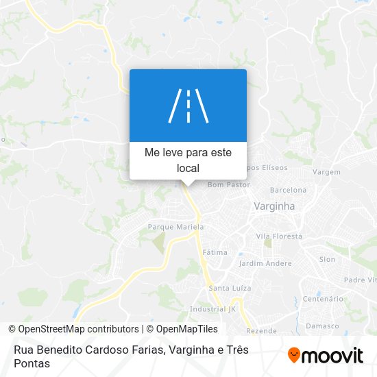 Rua Benedito Cardoso Farias mapa