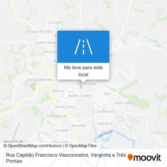 Rua Capitão Francisco Vasconcelos mapa