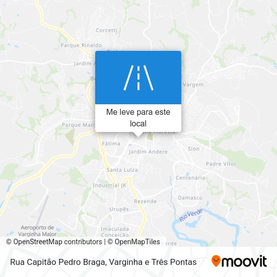 Rua Capitão Pedro Braga mapa