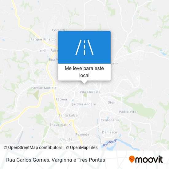 Rua Carlos Gomes mapa
