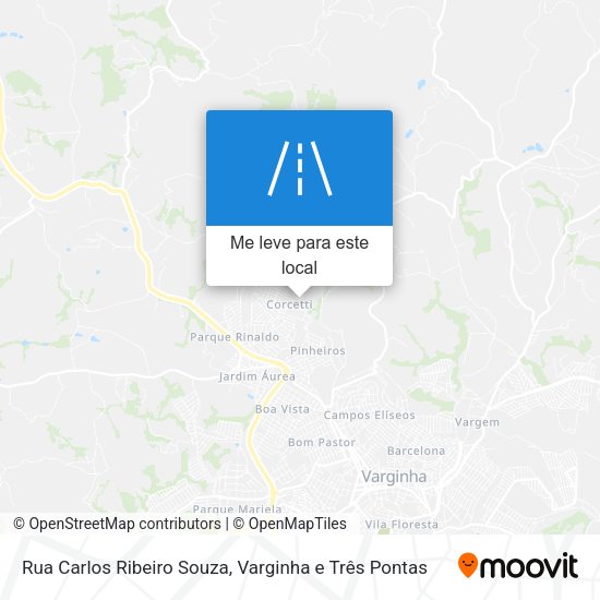 Rua Carlos Ribeiro Souza mapa
