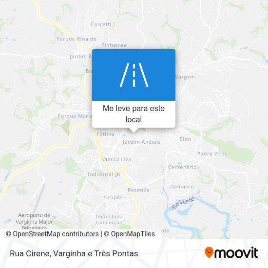 Rua Cirene mapa