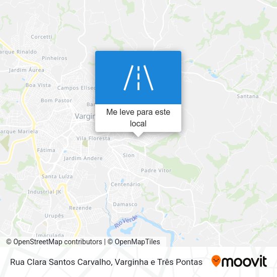 Rua Clara Santos Carvalho mapa