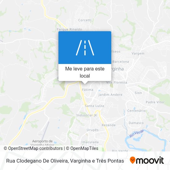 Rua Clodegano De Oliveira mapa
