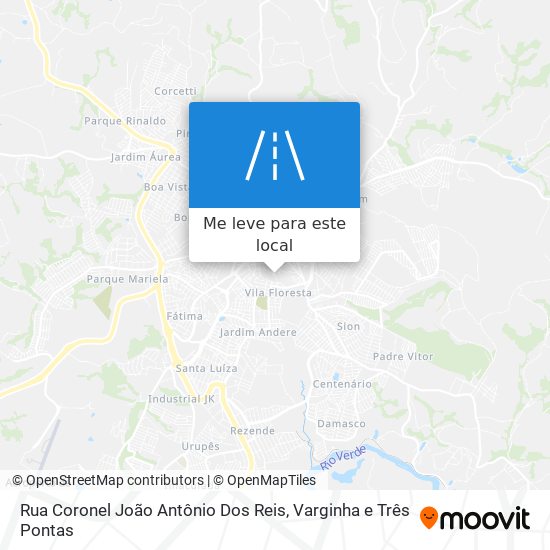 Rua Coronel João Antônio Dos Reis mapa