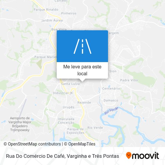 Rua Do Comércio De Café mapa