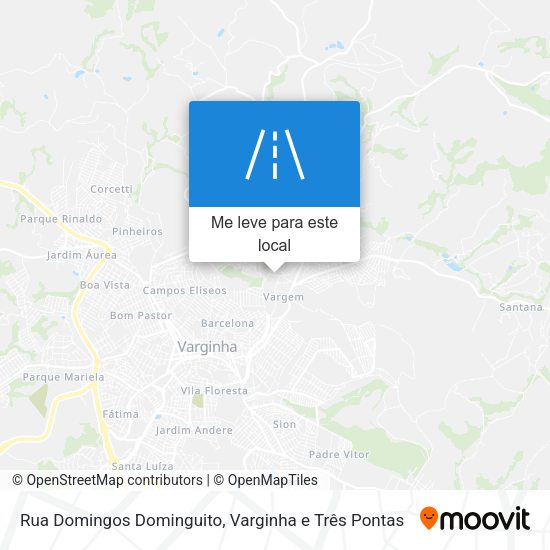 Rua Domingos Dominguito mapa