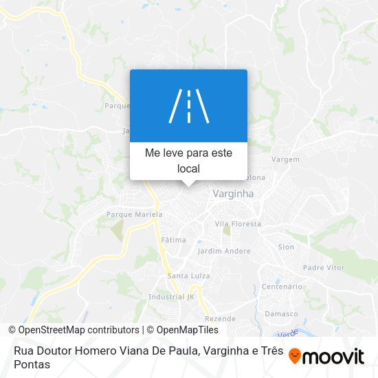Rua Doutor Homero Viana De Paula mapa