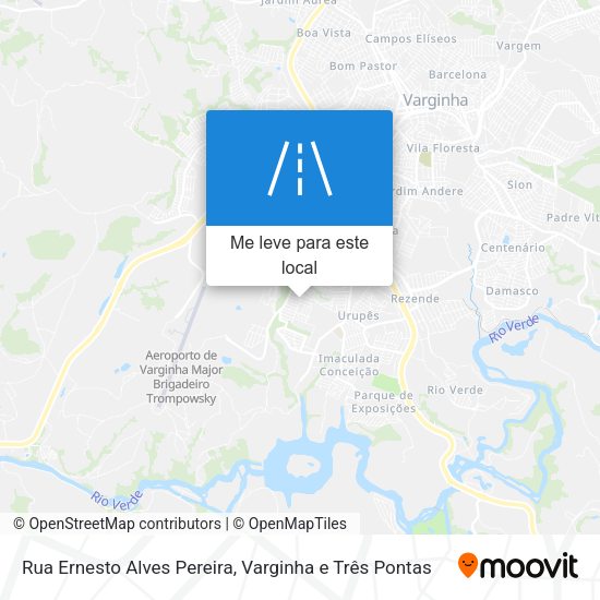 Rua Ernesto Alves Pereira mapa