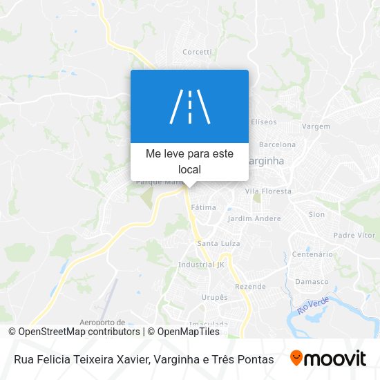 Rua Felicia Teixeira Xavier mapa