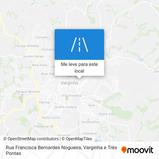 Rua Francisca Bernardes Nogueira mapa