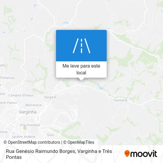 Rua Genésio Raimundo Borges mapa