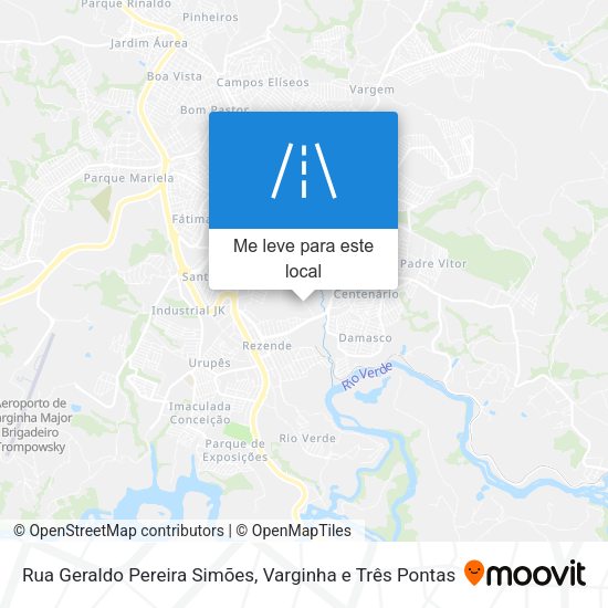 Rua Geraldo Pereira Simões mapa