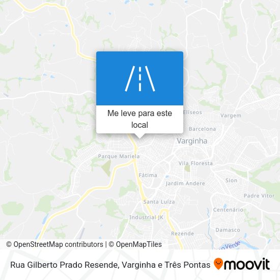 Rua Gilberto Prado Resende mapa
