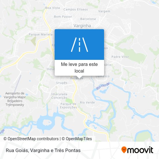 Rua Goiás mapa