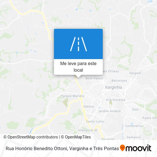 Rua Honório Benedito Ottoni mapa