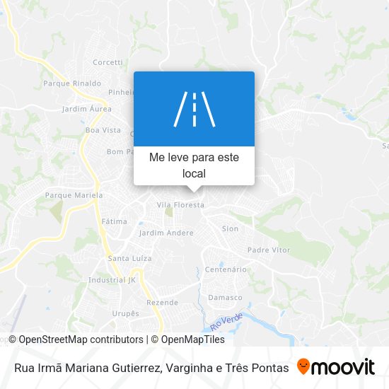 Rua Irmã Mariana Gutierrez mapa