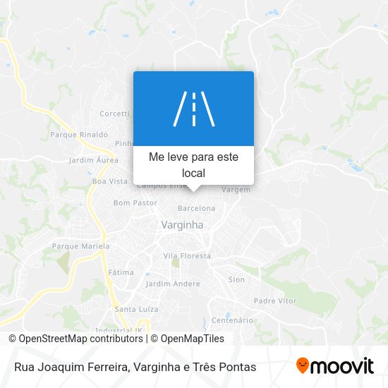 Rua Joaquim Ferreira mapa