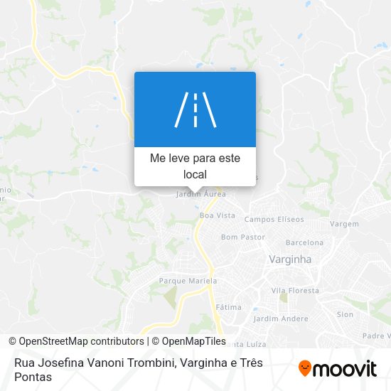 Rua Josefina Vanoni Trombini mapa