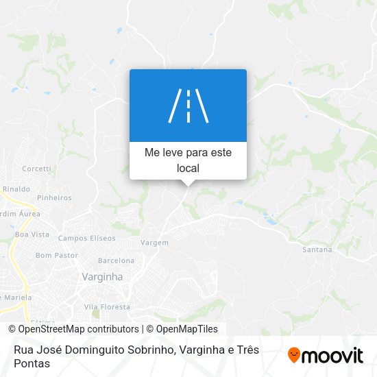 Rua José Dominguito Sobrinho mapa