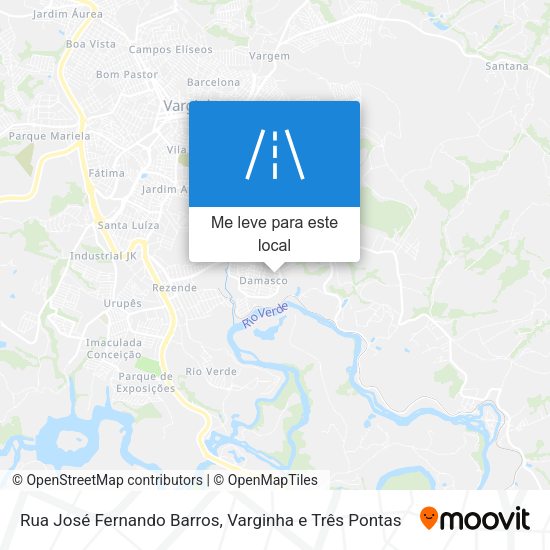 Rua José Fernando Barros mapa